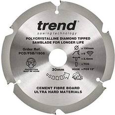 Cement board Trend PCD/FSB/1906 Fibreboard sawblade PCD 190mm x 6T x 30mm