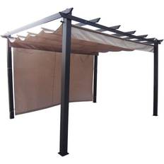 Glendale Seville Gazebo 3 Mocha, outdoor garden bbq shelter, party