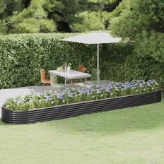 Vasi da Giardino vidaXL Letto Da Giardino In Acciaio A Polvere 507 x 100 x 36 cm
