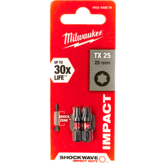Milwaukee Elverktygstillbehör Milwaukee Shockwave Bits TX25 25mm 2-pack