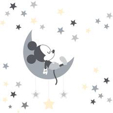 Gray Wall Decor Lambs & Ivy Disney Baby Mickey Mouse Gray/Yellow Celestial Wall Decals