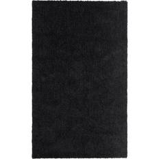 Beliani Modern Area Rug Black Demre Black