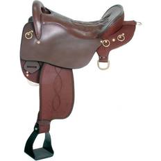 Leather Horse Saddles King Trekker Endurance Saddle W/O Horn-Brown