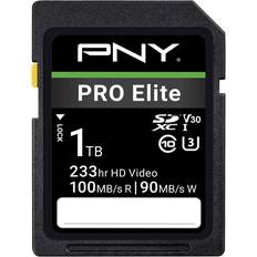 PNY 1TB PRO Elite Class 10 U3 V30 SDXC Flash Memory Card