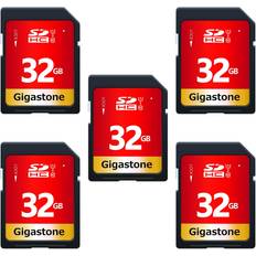 Memory Cards & USB Flash Drives Gigastone 32GB 5 Pack SD Card UHS-I U1 Class 10 SDHC Memory Card High-Speed Full HD Video Canon Nikon Sony Pentax Kodak Olympus Panasonic Digital