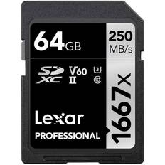 Lexar professional 1667x sdxc uhs ii LEXAR LSD64GCBNA1667 SDXC UHS-II