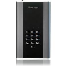 iStorage IS-DT2-256-1000-C-G 10 TB diskAshur DT2 256-bitars USB 3.1 stationär hårddisk med hårdvarukryptering