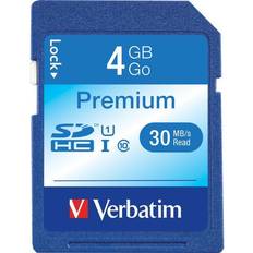 Memory Cards & USB Flash Drives Verbatim 96171 Class 10 SDHC Card (4GB)