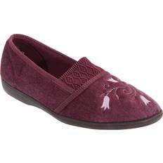 Sleepers Womens/Ladies Inez Gusset Throat Patterned Slippers (3 UK) (Heather)