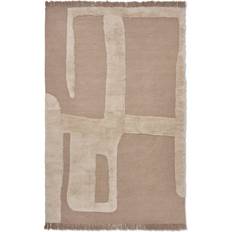 ferm LIVING Alley Uldtæppe Naturfarvet, Beige