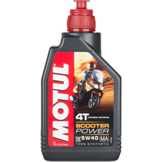 Motul 5w40 Motorolier Motul Motorolie Fuldsyntetisk 4T Scooter Power 5W40 1L Motorolie
