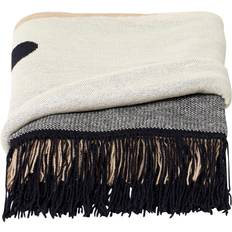 Form & Refine Aymara Plaid Mønster Tæppe Blå, Beige, Hvid, Brun