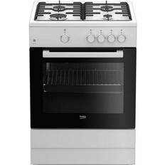 60cm - Blanc Cuisinières à gaz Beko FSG62000DWL Blanc