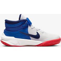 Trainers Nike Team Hustle D 10 FlyEase Summit White/Game Royal/Bright Crimson/Midnight Navy