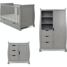 Changing Tables OBaby Stamford Closed Changing Unit Taupe Grey