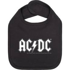 Negro Baberos de comida AC/DC Babero de Metal-Kids Logo para niñas & niños Negro Standard