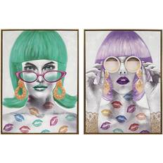 Dkd Home Decor Painting Fashion Girls Framed Art