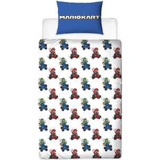 Kid's Room Nintendo Mario Kart Checkers Duvet Cover Set
