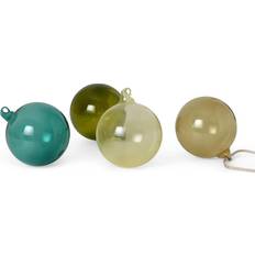 ferm LIVING Julkula glas Juletræspynt 11cm 4stk