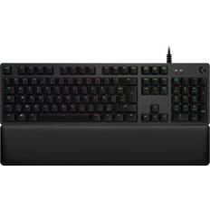 Logitech Oui - RVB (multicolore) Claviers Logitech G513 Backlit USB Azerty Français Commutateur GX Brown Tactile