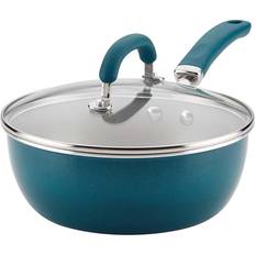 Rachael Ray Saute Pans Teal con coperchio