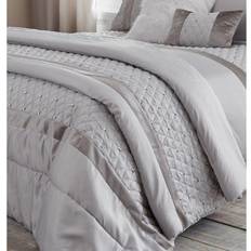 Polyester Bedspreads Catherine Lansfield Sequin Cluster Bedspread Grey, Silver (260x240cm)