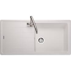 Kitchen Sinks Rangemaster Single Bowl Inset White