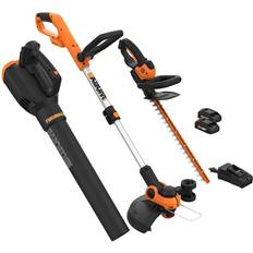 Grass Trimmers Worx 20V 3PC Combo Kit (Blower, Trimmer, and Hedge Trimmer)(Free Extra Battery)