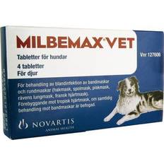 Milbemax hundar Milbemax vet. hundar 4 styck Tablett