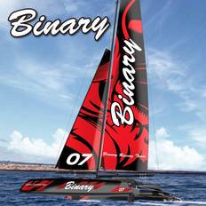 Radiostyrd segelbåt Joysway Binary V2 RTR Mini Catamaran 2.4G RTR Radiostyrd segelbåt