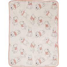 Peluches Jay Franco 46x60 Silk Touch Throw Disney Winnie the Pooh Pink/White One-Size