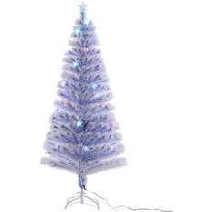White Christmas Decorations Homcom Artificial Fibre Optic Christmas Tree Seasonal Decoration Christmas Tree