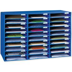 Blue Letterboxes Classroom Keepers 30-Slot Mailbox