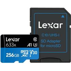 Memory Cards & USB Flash Drives LEXAR High-Performance 633x LSDMI256BBNL633 256GB Flash Memory, microSDXC