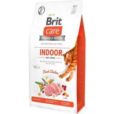 Allergier - Katte - Kattefoder Kæledyr Brit CARE Cat Grain-Free INDOOR Anti-stress, Kylling, 7kg