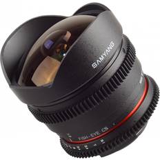 Samyang fisheye 8mm Samyang FISHEYE glas 8 mm T 3,8 VIDEO DSLR micro fyra tredjedelar