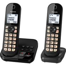 Panasonic cordless phones Panasonic KX-TGC462EB Cordless Phone Twin Handsets