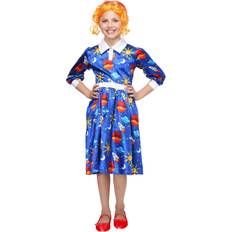 Fun Costumes Magic School Bus Ms. Frizzle for Girls Blue/Red XL