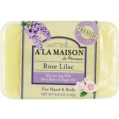 A la Maison de Provence A La Maison - Traditional French Milled Moisturizing Bar Soap Body Rose Lilac Shea Butter Oil