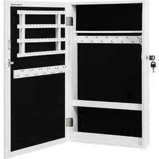 Songmics Mirrored Lockable Jewellery Cabinet Wall Cabinet