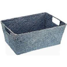 Azul Cestas BigBuy Home Basket Natural Colour VERSA Azul Algas Marinas 22 x 13 x 31 cm Cesta