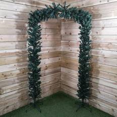 Hanging Christmas Trees B&Q Single Door Indoor Arch Green Christmas Tree 243.8cm