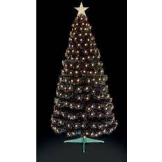 Premier Decorations Black 4ft Christmas Tree with Stars Christmas Tree