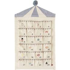Julekalender Cirkus Beige/Blå 