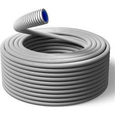 Malmbergs PM FLEX NORDIC Flexrør 20 mm halogenfri grå, lavfriktionsrør med specialdesignet inderside, hvilket minimerer modstanden i røret. 100 meter rulle.