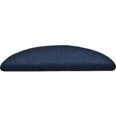 Blu Tappeti per scala vidaXL Tappetini Adesivi Per Scale 5 pz Navy 56x17x3 cm Agugliati Cod MXL 61651 Blu