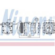 Citroen Nissens Compressor, air conditioning 89032