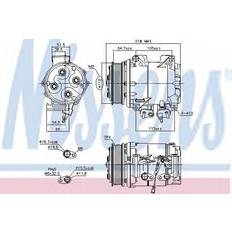 Honda Outils électriques Honda 890128 Compresseur De Climatisation HS110R 12 PAG 56 R134a Avec Huile CR-V 2