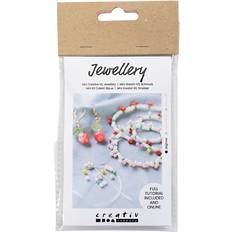 Creativ Company Mini Craft Kit Jewellery, Elastic bracelet and earring, 1 pack