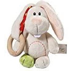NICI Tøjdyr NICI Grabber Rabbit Tilli 15cm with wooden ring